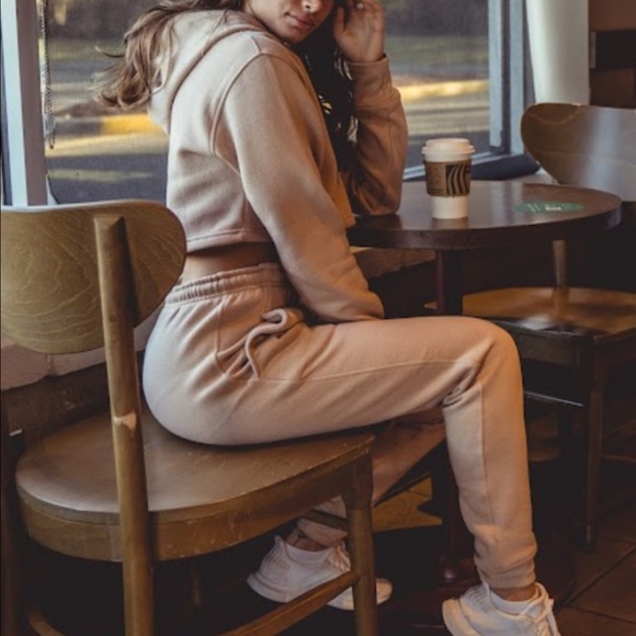 sacchi di denaro Pants - Sacchi Di Denaro beige two piece sweatsuit